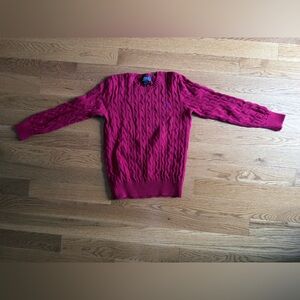 Polo Ralph Lauren Boys Cable Knit Cotton Sweater Red Size L (14–16)